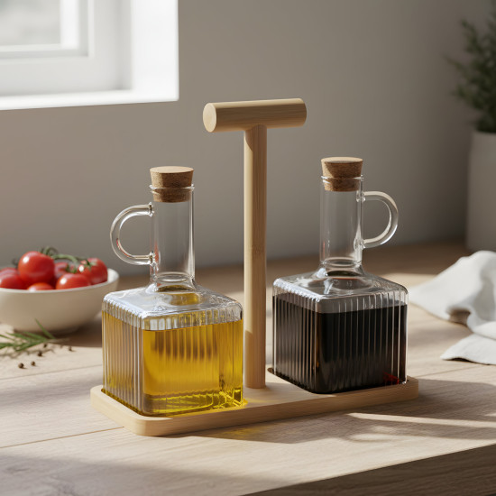 Glass Oil Dispenser - 2 Pcs